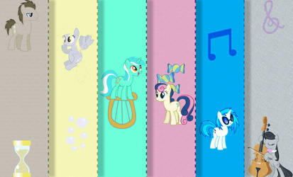 Fabric Mane Background Ponies Wallpaper