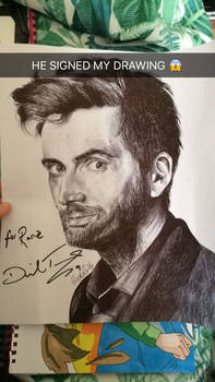 David Tennant signed my drawing :D