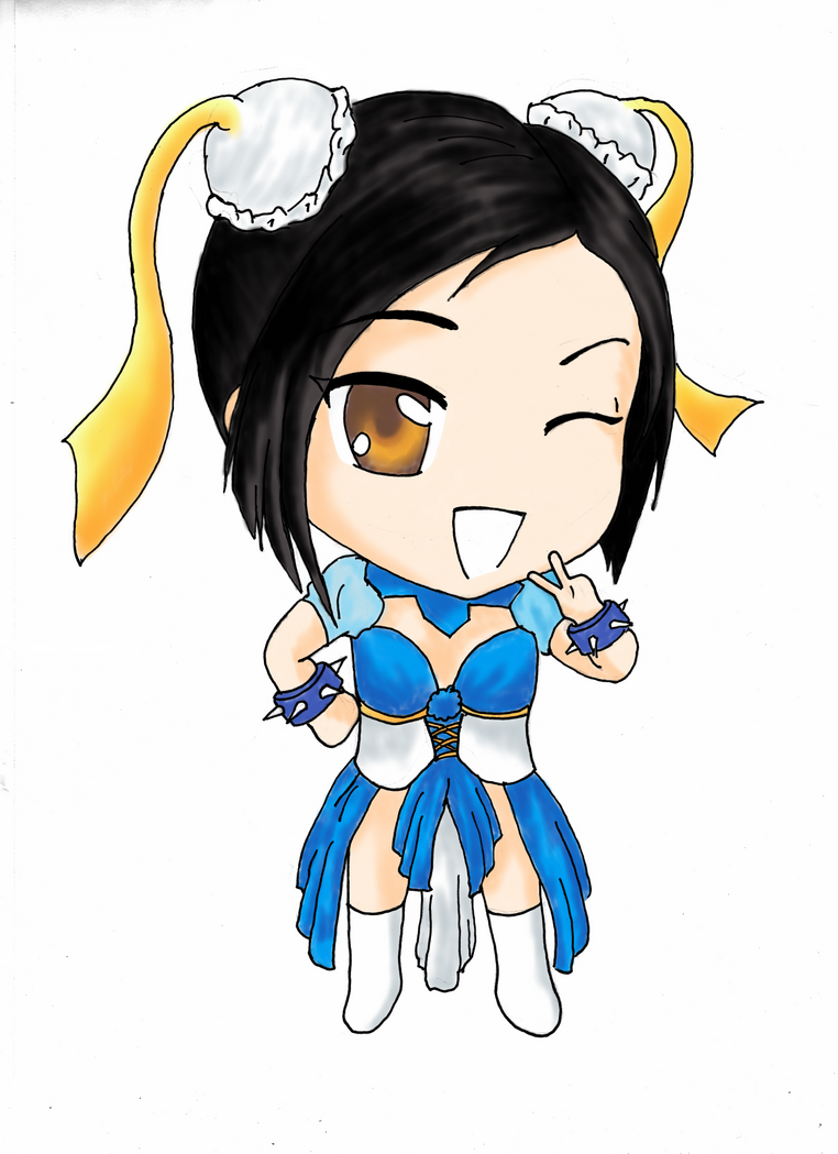 Yaya Han as Chun Li, Chibi Style by clang2 on DeviantArt