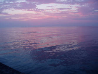 Sunset on the Breakwater