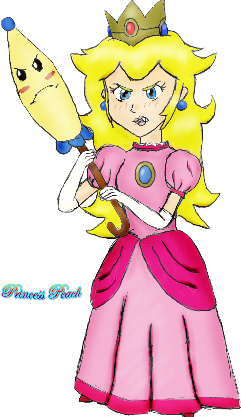 Peach Rabbit Getting Mad Princess Peach looking angry by peach-club on DeviantArt