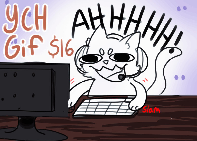 Computer time ych gif (I move) (open) (pp only) by Sirbunnybuns on ...