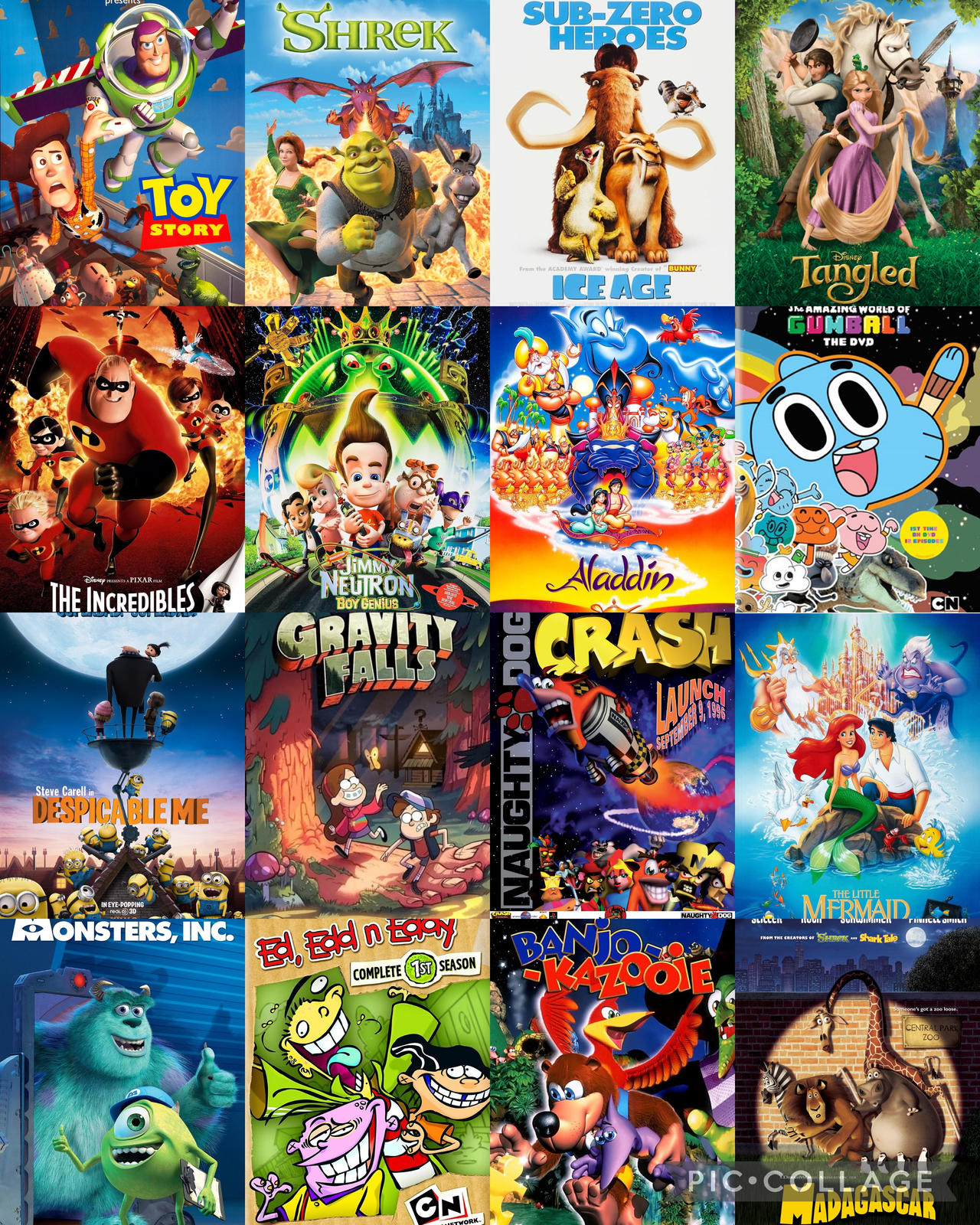 Animated Feature Films Collection The First Animated Movie Collection (1989-2012) by gumballnetworkcu on ...