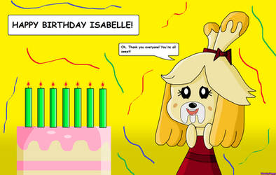 Happy Birthday Isabelle From Animal Crossing! by ChunkyLappy