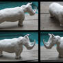 Paperclay Rhino