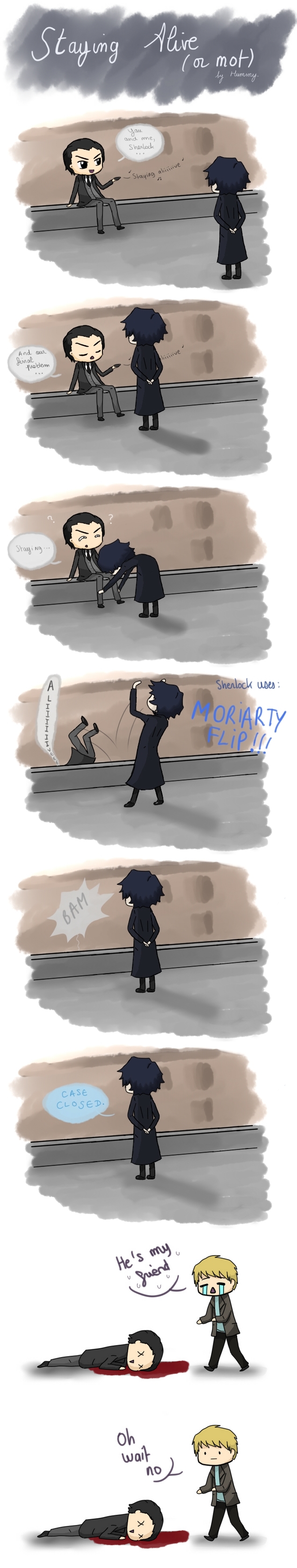 Reichenbach Fall ~ Staying Alive (or not)