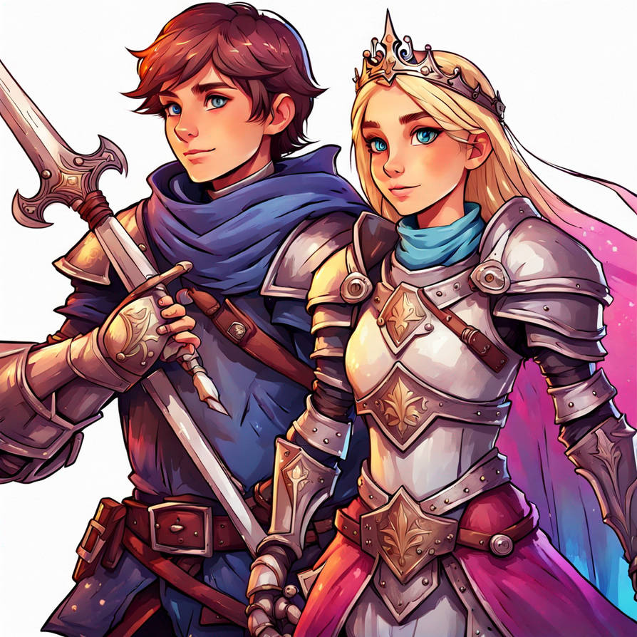 Deviantart Princess Boy Boy Princess And His Brave Knight Girl by sliverfox84 on DeviantArt