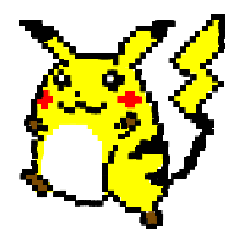 Pikachu Red And Blue Sprite Colored by EruptorMovies on DeviantArt