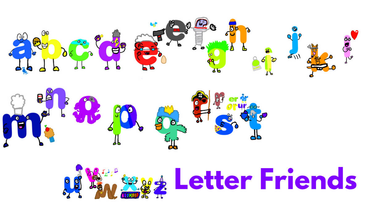 Friends Individual Letters Letter Friends: (Alphabet From A to Z) by Jmonga25 on DeviantArt