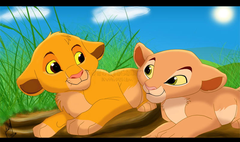 Baby Simba and Nala by jujubacandy on DeviantArt