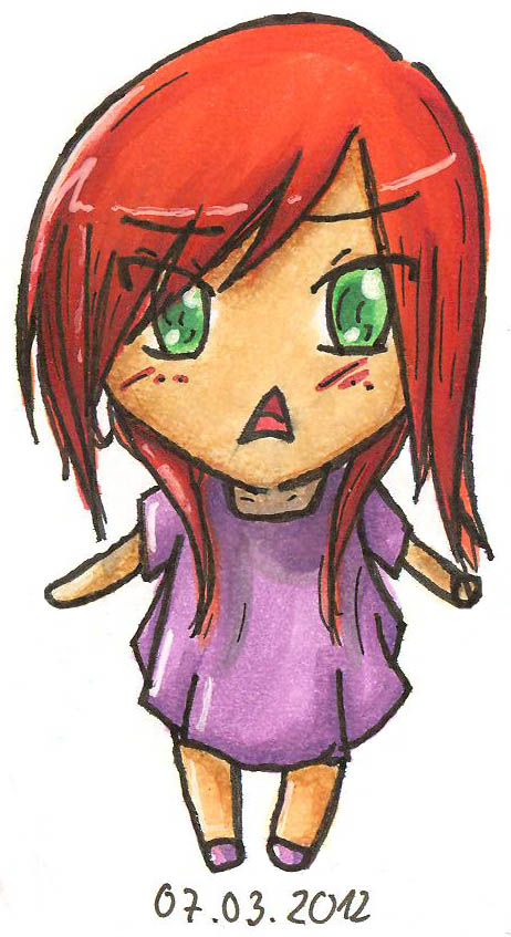 Chibi with red hair