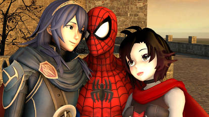 Lucina , Spider-Man and Ruby Rose : best pals