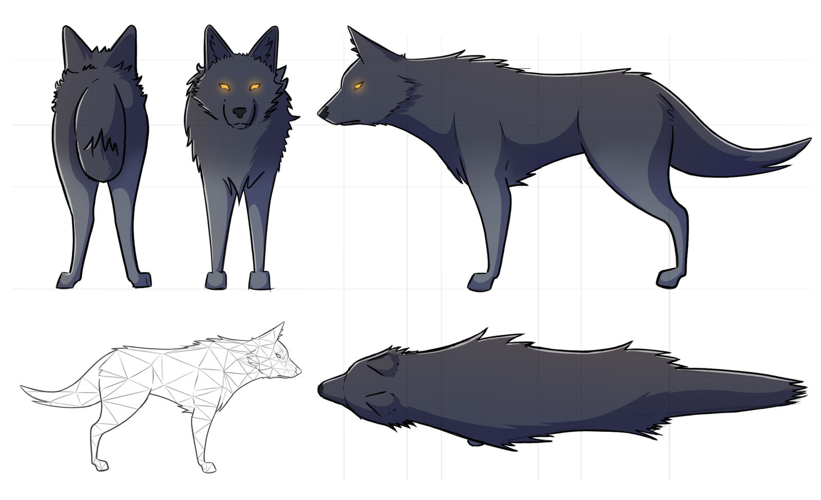 Sharp Wolf Reference Wolf Reference - Layout by Sleepy-Sam on DeviantArt