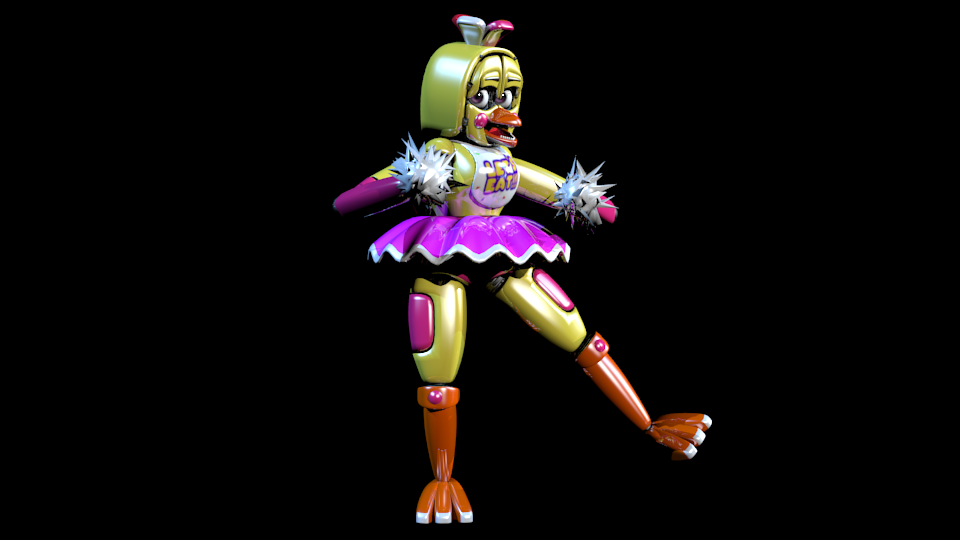 Funtime Chica in the Extras Menu by crazycreeper529 on DeviantArt