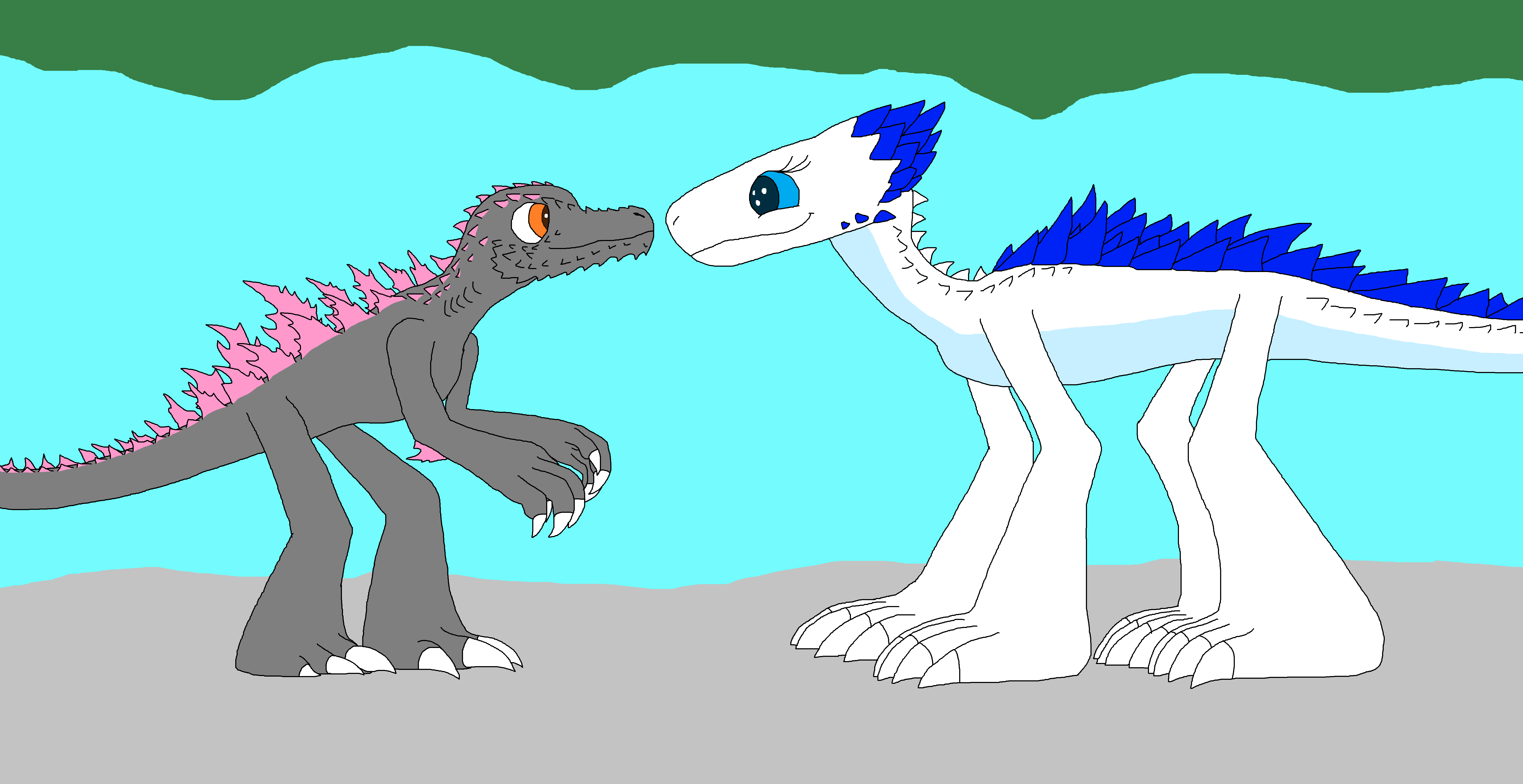 Godzilla Getting Rizzed With Shimo Godzilla: HEF AU: Godzilla x Shimo (digital) by BryanGhidorah2002 on ...