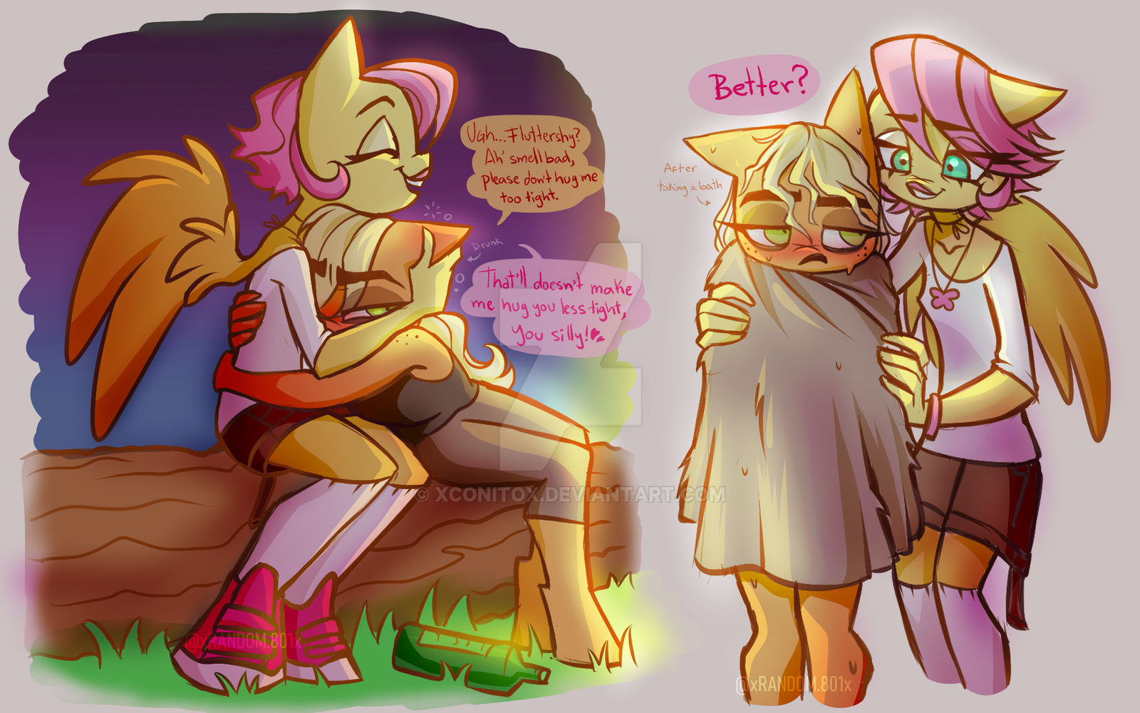 Flutterjack Human Flutterjack Sombra AU MLP by xconitox on DeviantArt