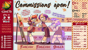 Digital art commsission info sheet xCONITO