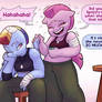 Pinkie and Rainbow Hearts and Hooves Day xconito