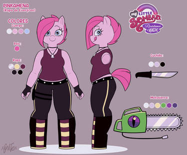 My Little Sombra Pinkamena Reference Sheet xconito