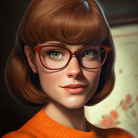 Imakenimages Velma From Scooby Doo Beautiful Babe 