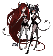 Demon Girls Pixels
