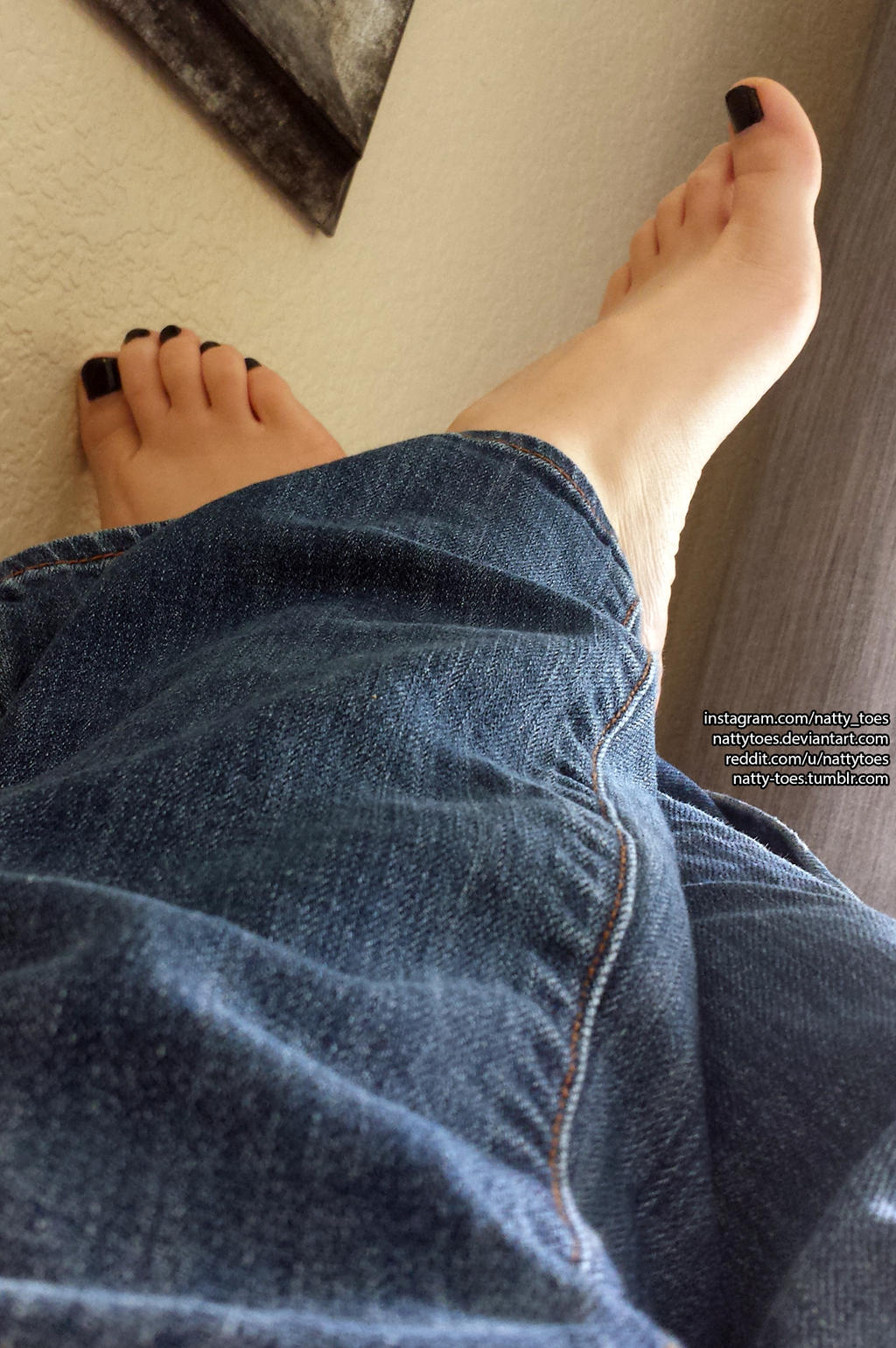 Feet in Jeans