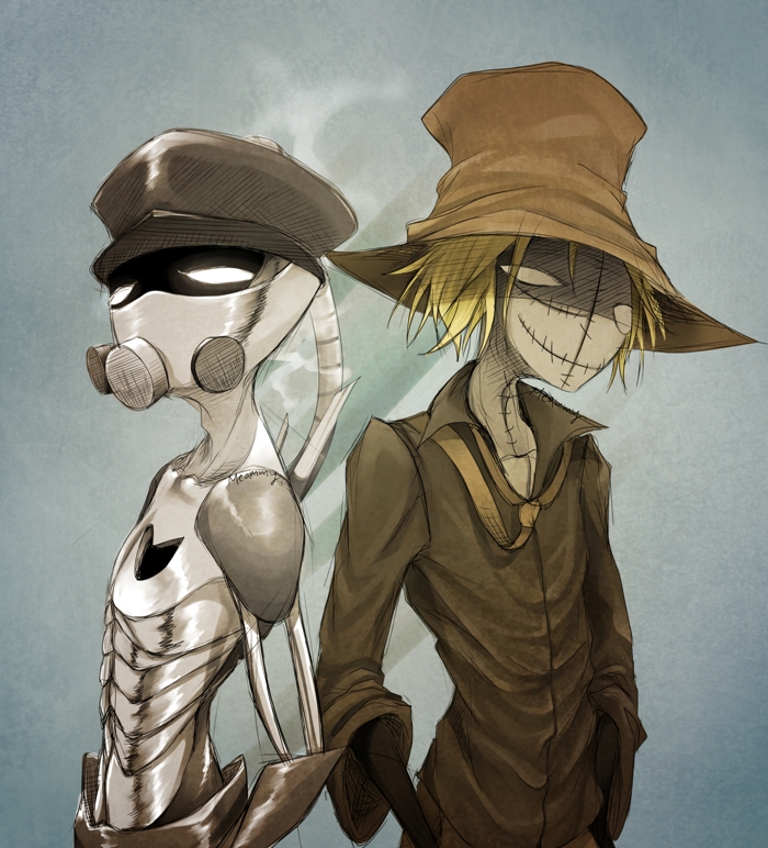 Robot And Scarecrow doodle.