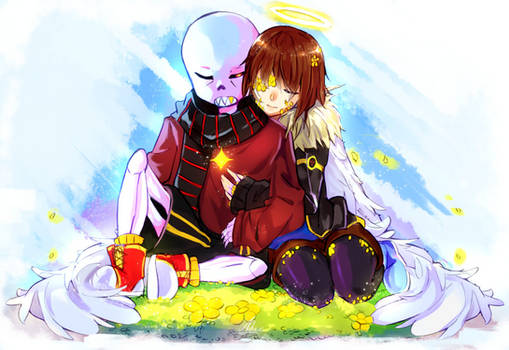 Flowerfell Sans x Frisk [Undertale]