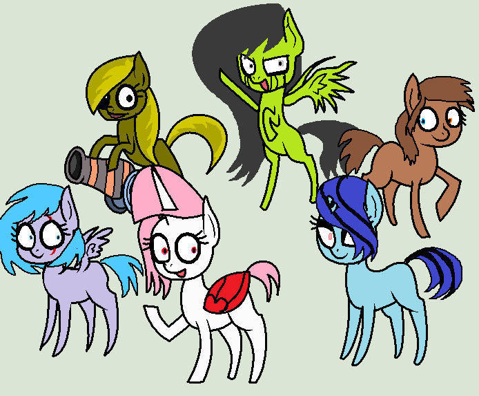 my Mane Six evil by wendypony on DeviantArt