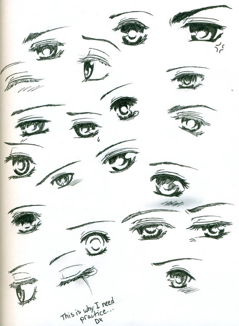 Manga Eye Practice I guess by CouldntFindGoodName1 on DeviantArt