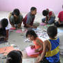 kids coloring in mexico