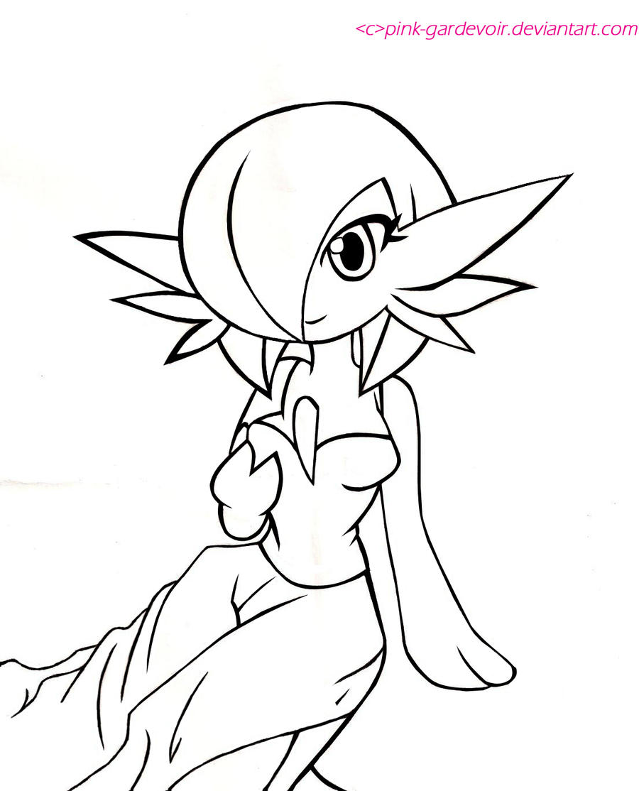 Gardevoir line art