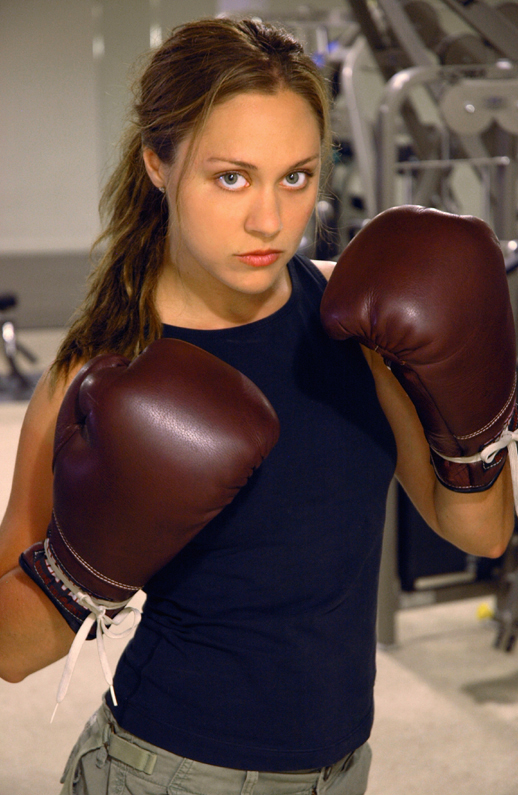 Jen at Boxing Practice