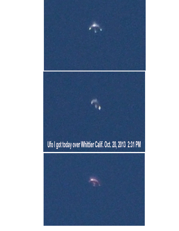 Ufo Over Whittier California
