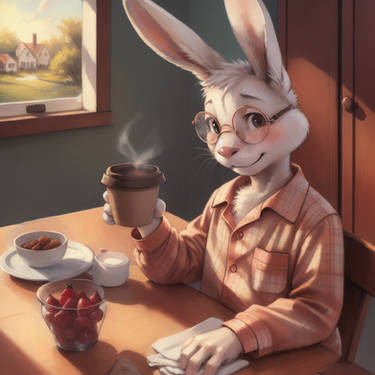 Morning Coffee by WishingStarInAJar -- Fur Affinity [dot] net