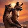 A Loving Couple - Hyenas