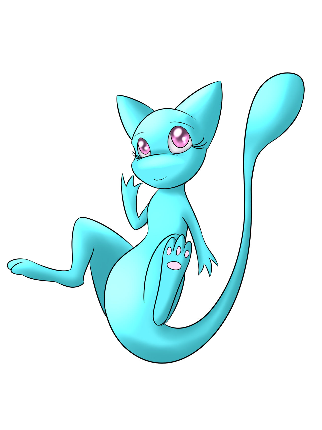 Shiny Mew (gift) by Tomek1000 on DeviantArt