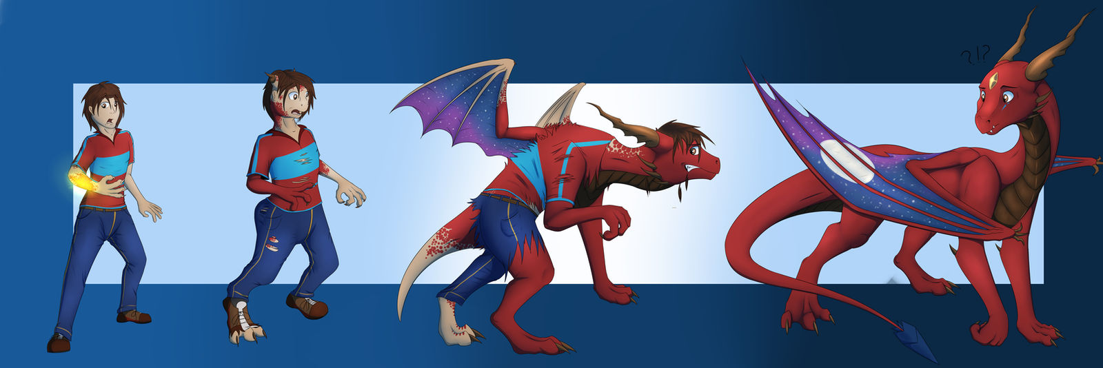 Dragon tattoo transformation (commission) by Tomek1000 on DeviantArt