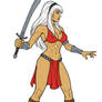 Huntress from Blades of Vengeance - Fight Stance