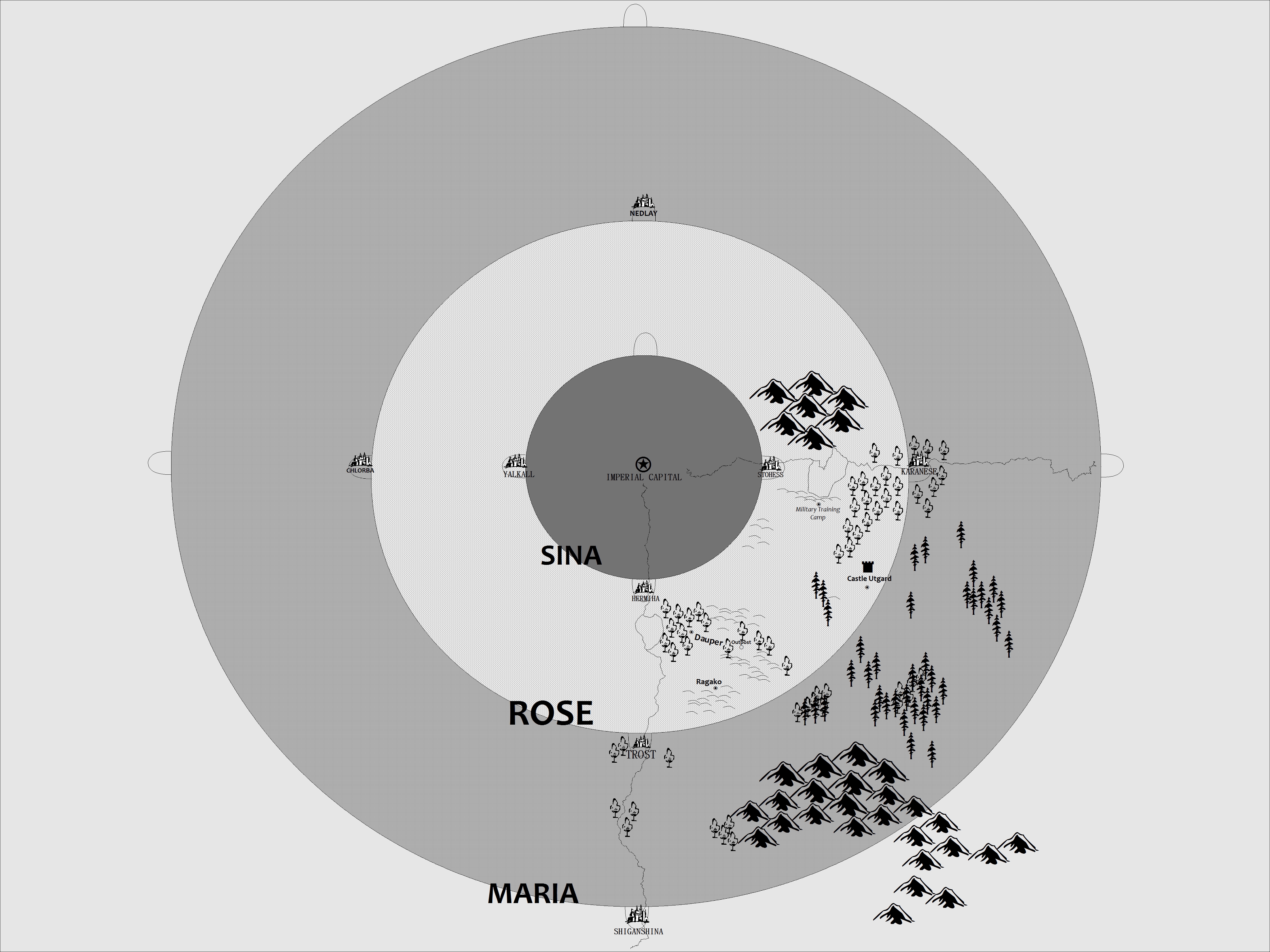 Attack On Titan World Map By Theeldermike On Deviantart