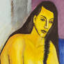 Yellow Figure (A la Kirchner) (detail)