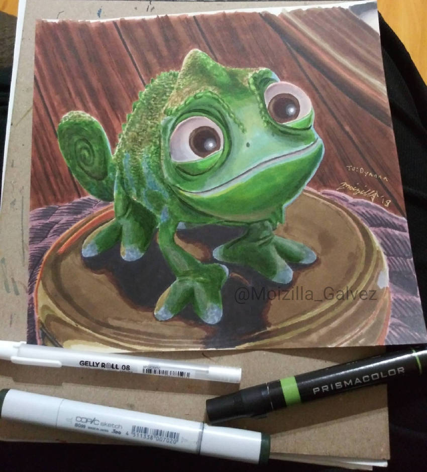 Pascal Drawing Tangle Pascal (tangled) marker drawing by moizilla on DeviantArt