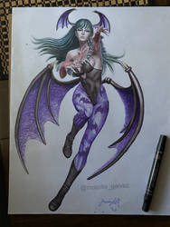 Morrigan marker drawing 