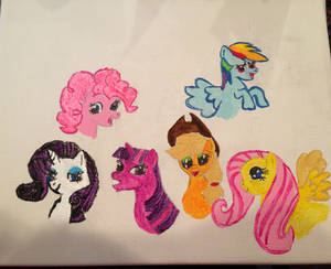 My Little Pony Mane 6 Painting