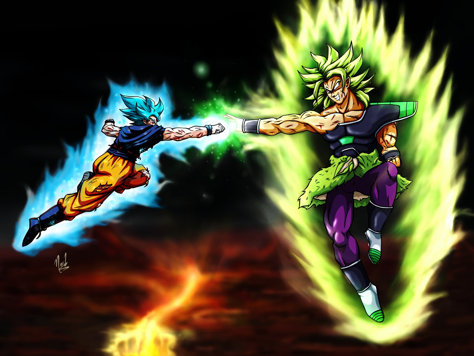 Goku vs. Broly Dragon Ball Super 4K Wallpaper #6.2274