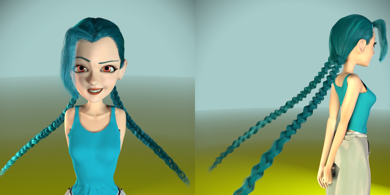 Jinx Hair Particles in Blender by MANO-WII on DeviantArt Jinx Hair Particles in Blender by MANO-WII on DeviantArt
