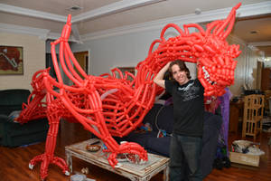 Smaug the Magnificent Balloon Sculpture