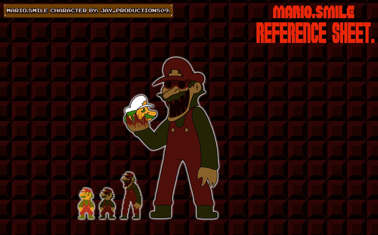 Mario Reference Front Mario.SMILE Reference Sheet (W.I.P) by JayProductions09 on DeviantArt