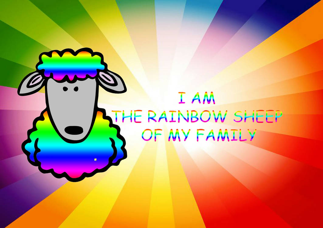 I Am The Rainbow Sheep Of My Family Poster By Blackrose 189 On