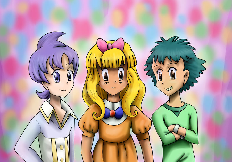 Ash as Ashley, along with Anabel and Angie